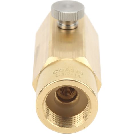 Adaptateur de remplissage de cartouche de CO2 en laiton, compatible avec les basses températures, pour bouteilles de soda. (1/5)