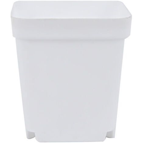 Petit pot de fleurs, protection solaire, respirant et drainant, pot plastique avec plateau (1/3)