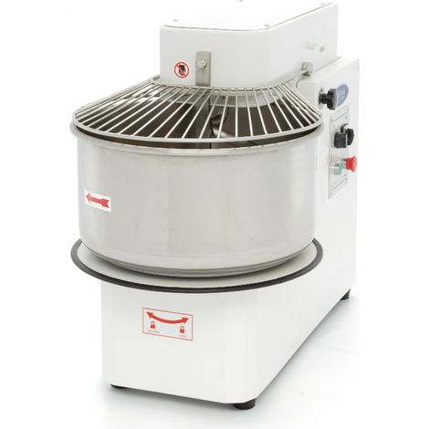 Pétrin professionnel 50L - 30kg - 2 vitesses - bol amovible - triphasé - Maxima