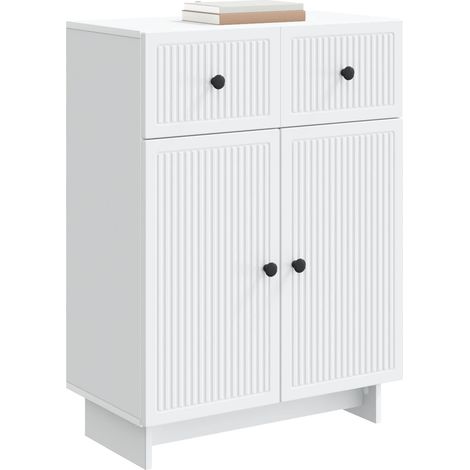 Sideboard/Anrichte/Buffet mit Schubladen Weiß 66 x 34,5 x 90 cm Holzwerkstoff LXWW166563 (1/5)
