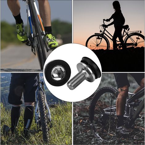 6 Pièces Manivelle VTT Étanche, Axe Central et Vis Crémaillère Carrée pour Vélo