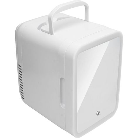 Mini-réfrigérateur de rangement maquillage 4L, 12V, LED HD, refroidisseur et chauffe-plat, réfrigérateur de beauté hermétique pour le rangement du maquillage (1/5)