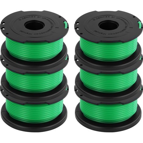 Lot de 6 bobines de fil pour débroussailleuse Black and Decker GL7033, GL8033, GL9035, 6 m (1/5)