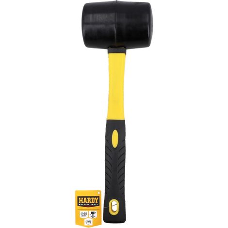Maillet Caoutchouc Noir Ø 55 mm – Marteau Universel de Taille Moyenne pour Carreleur, Carrossier, Maçon, avec Manche Bi-Matière 2K pour Carrelage et Pavage (1/5)
