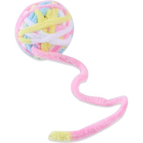 Jouet pour chat, balle et clochette, jouet pour chaton, boule de laine, jeu interactif d'intérieur pour chat