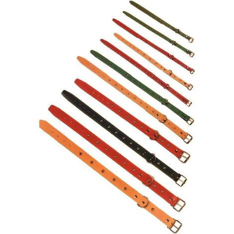 FPLUS collar perro cuero c-fornitura 650 x 40 mm 01011 , collar perro cuero c-fornitura 650 x 40 mm 01011