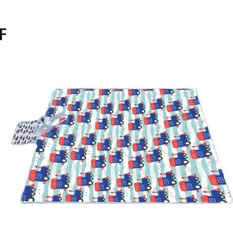 Couverture Tapis de Pique-Nique Impermable Rsistant lhumidit Pliable Portable avec des Poignes-148 x 150 cm TAPIS DE PIQUE NIQUE (1/4)