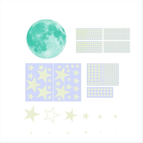 Étoiles phosphorescentes pour plafond, autocollants étoilés pour la décoration de plafond (1/5)