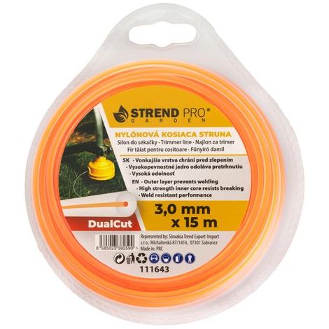Trimmerfaden DualCut DBR 3,0 mm, L-15 m, rund