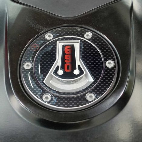 ADESIVO TAPPO SERBATOIO in RESINA GEL 3D compatibile per MOTO KTM 690 DUKE (1/3)