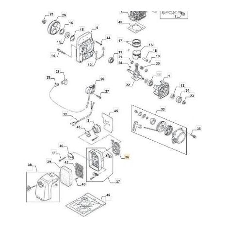VERGASER 2750-81000 -RDC ORIGINAL STIGA - 123054018/0