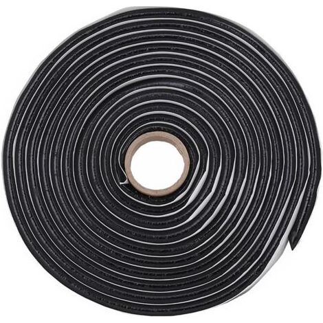 Ruban Butyle Noir 9,5 mm x 4 m Butyl Tape Ruban Etancheite pour Coller et Sceller Les Feux Arrière de Voiture Les Phares Les Fenêtres et Les Couvercles de Trous D'égout (1, 9.5mm) (1/5)