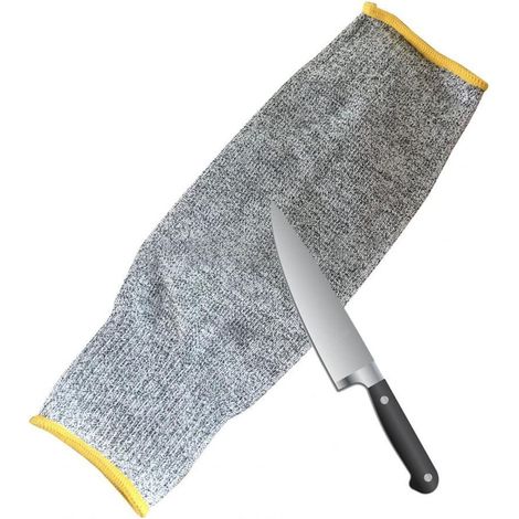 Gants résistants aux coupures, Protège-bras HPPE résistant à l'usure unisexe résistant aux coupures anti-crevaison protège-bras Protection manchon de bras for le gant de travail de sécurité de soudage (1/5)