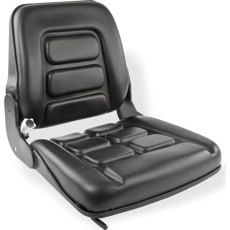 Siège de chariot élévateur simili cuir 130 kg – Dossier inclinaison réglable 90°-105° – Assise 450 x 400 mm – Confort optimal – Petsafe (1/2)