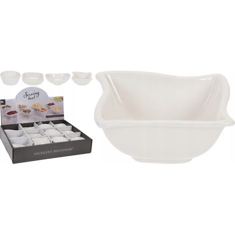 Cuencos para aperitivos de porcelana blanca de 9 cm