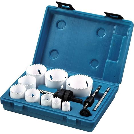 Kit sierra perforadora instalacion estuche 13 piezas para taladro Fervi 0712/009