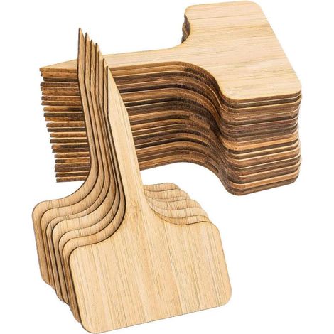 10 Sukkulenten-Pflanzenetiketten aus Holz, Blumenetiketten, kreative Gartenetiketten (1/5)