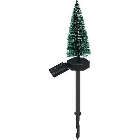 Lampe solaire LED pour sapin de Noël avec flocons de neige, décoration lumineuse extérieure (1/4)