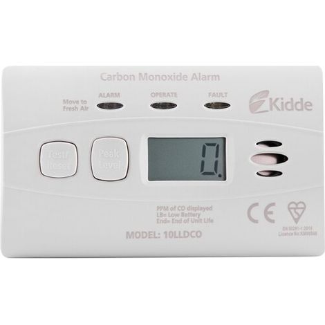 Kidde 10LLDCO 10LLDCO 10 Year Sealed Battery Digital Carbon Monoxide Alarm KID10LLDCO (1/6)