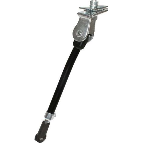 Béquille vélo latérale réglable noir avec plaque compatible avec roues 20 à 28 vtt ville vtc