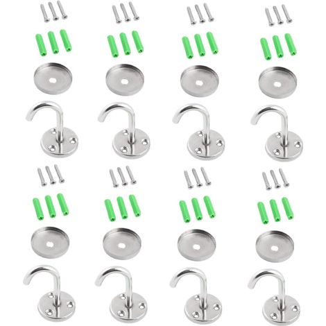 Sets Stainless Steel Hooks for Cabinets and Ceilings Heavy