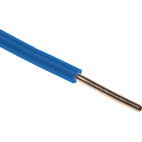 RS PRO Fil de câblage, section 1,5 mm², 600 V Bleu Cuivre recuit, Maximum +70 °C, 100m ( Prix pour Bobine de 100 Mètres )