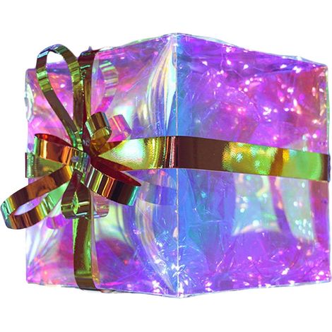 Boîtes cadeaux de Noël illuminées, décorations de sapin de Noël lumineuses à LED, boîtes de Noël à suspendre (1/5)