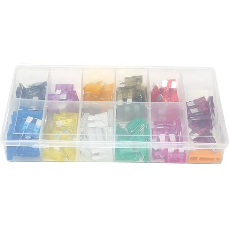 Kit d'assortiment de fusibles voiture taille moyenne type d'insertion fusible à lame 2 A 140 pièces (1/4)