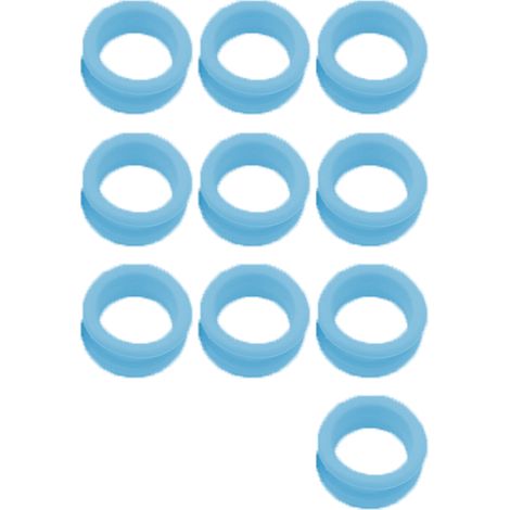 Anneaux Pour Ciseaux Coiffure - Anneaux Antidérapants En Silicone Pour Ciseaux À Cheveux - Lot De 10 Pièces (1/5)