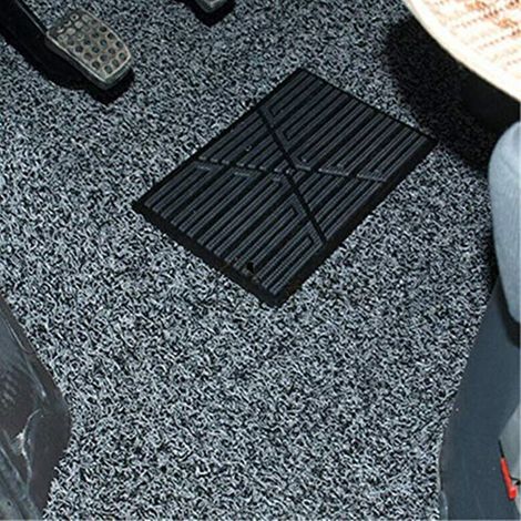 Patte de Talon pour Tapis de Sol de Voiture en PVC Noir - 23x15 cm Antidérapant (1/5)