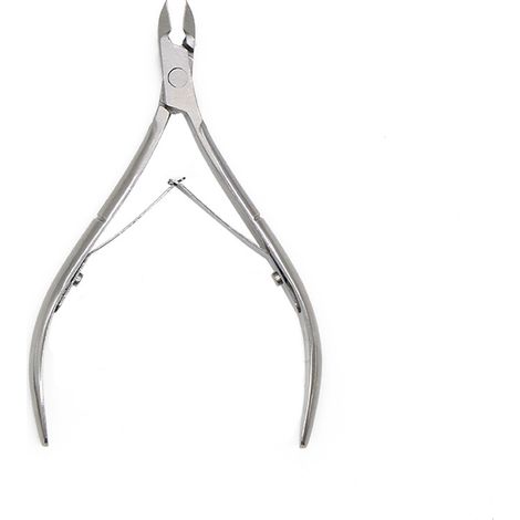 Pince à cuticules professionnelle en acier inoxydable, coupe-cuticules pour manucure, outil pour enlever les cuticules et les peaux mortes, pince à écharde pour soin des ongles (1/2)