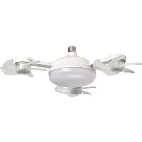 Ventilateur de plafond LED avec télécommande, luminosité réglable et circulation de l'air efficace pour un usage domestique (trois têtes) (1/4)