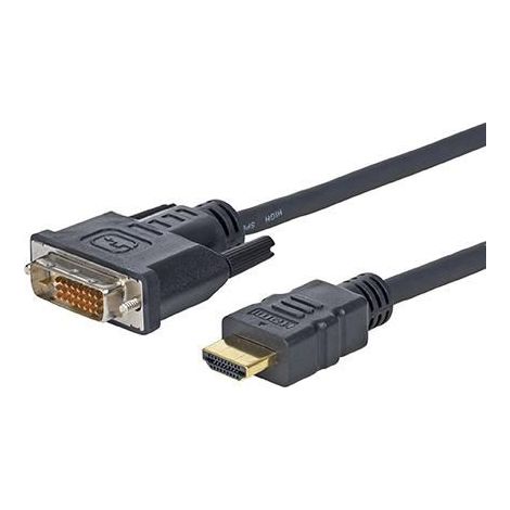 Adaptador de cable Vivolink PROHDMIDVI1 de 1 m HDMI DVI-D negro