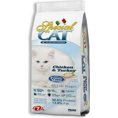 CROCCANTINI PER GATTI 'SPECIAL CAT' pollo e tacchino - kg 7