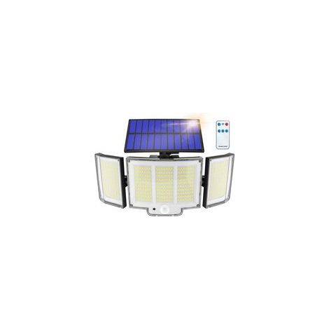 Lampe solaire extérieure 1500 lm, IP65, capteur de mouvement 270°, 3 modes d’éclairage, éclairage puissant pour jardin, allée ou terrasse (1/5)