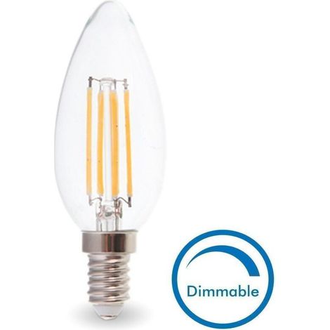 AMPOULE LED E14 4W Eq 40W Dimmable Température de Couleur: Blanc chaud 2700K (1/3)