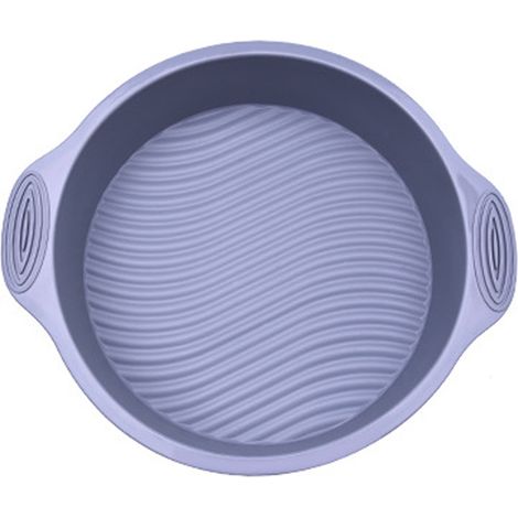 Moule À Gâteau Ronde En Silicone - 29 x 6 cm - Antiadhésif Sans BPA - Pour Muffins Tartes Et Pains - 1 Pièce (1/5)
