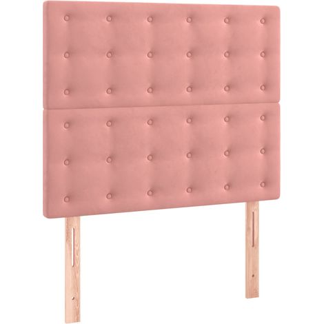 Maison Exclusive - Testiera Rosa 90x5x118/128 cm Velluto