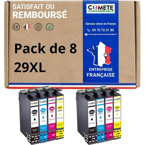 Cartouches d'encre Compatibles avec EPSON 29 29XL - Lot de 8 (1/5)