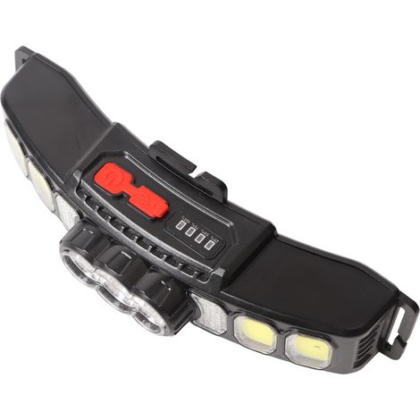 Lampe frontale à induction avec indicateur de batterie, 1200 mAh, rechargeable par USB, idéale pour la pêche et le travail. (1/5)