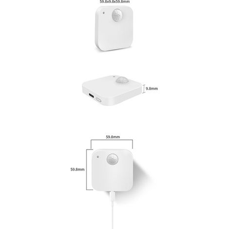 1 Stück. Farbe: Weiß. Material: ABS. ZigBee Graffiti-Anwesenheitssensor für Smart Homes.