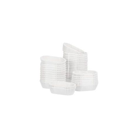20 pezzi di vassoi per torte di carta ovali a forma di barca, pirottini di carta resistenti alle alte temperature, stampi per torte, rivestimenti per stampi, stampi per torte di carta, piatto H138 - C