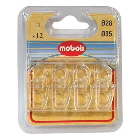 MOBOIS - Agrafe maxiplis d.35 x12 marron blister
