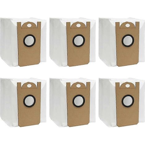 Confezione da 6 sacchetti di ricambio compatibili con l'aspirapolvere robot Amarey A90+ con svuotamento automatico. - AquaForge (1/5)