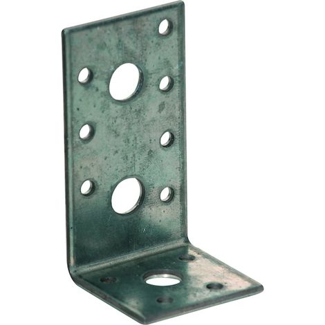 Simpson Strong Tie – Equerre de fixation renforcée 76.5x49.5mm – Acier galvanisé S250GD – Épaisseur 1.5mm – Pour fixation bois dur