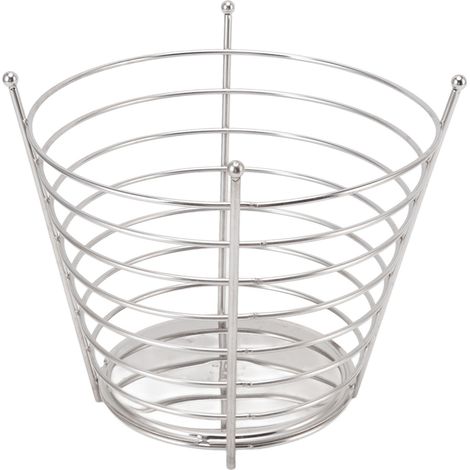 Panier à Fruits en Acier Inoxydable avec 4 Pieds, Table Ronde pour Snacks et Organisation Domestique (1/5)