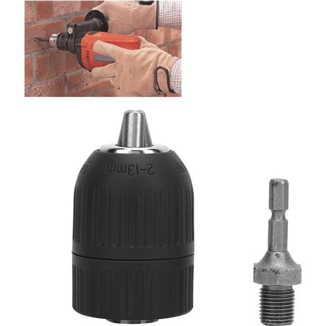 Kunststoffgehäuse 2,0–13 mm, 1/2–20UNF Schnellspannfutter, 1/4-Zoll-Sechskant-Verbindungsstange (1/5)