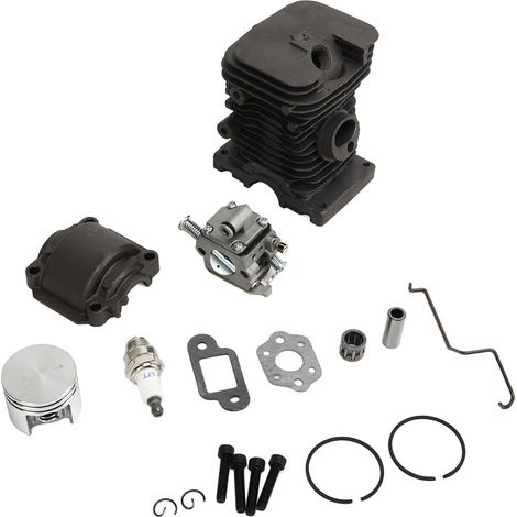 38-mm-Zylinder-Kolben-Kit, Zündkerzen-Vergaser-Ersatz für Kettensägen, passend für Stihl 017 018 MS170 MS180 (1/5)