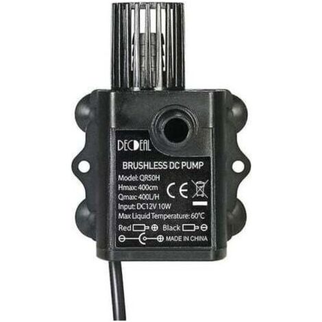 Dc 12v 400l/h Mini pompe de circulation d'eau froide à moteur solaire sans balais ultra-silencieux (1/2)