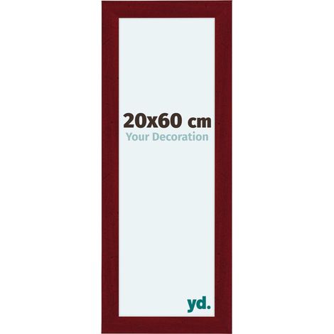 yd. - Cadre photo 20x60 - Vin Rouge Patine - MDF - Como (1/5)